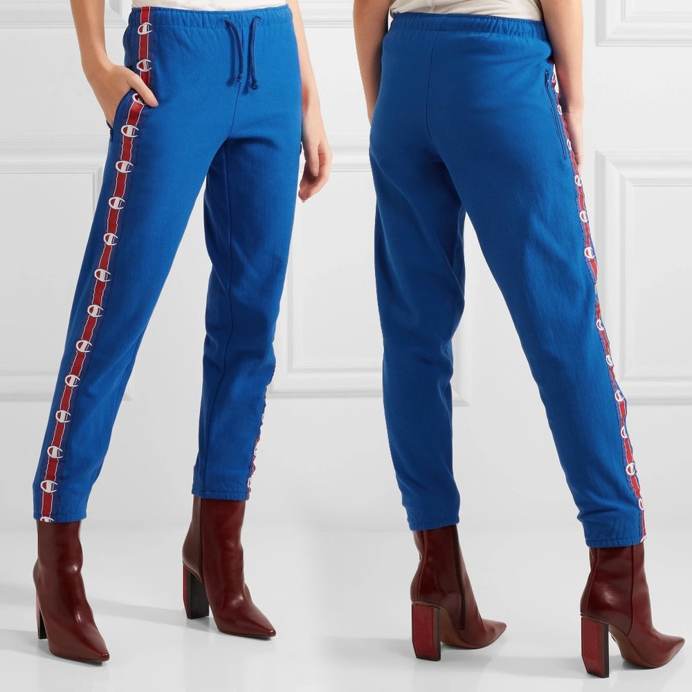 Vetements x Champion Blue Jogger Track Sweatpants
